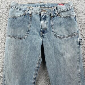 VTG Levis Jeans Womens 9 Light Wash Superlow Boot Cut Y2K Carpenter Low Rise
